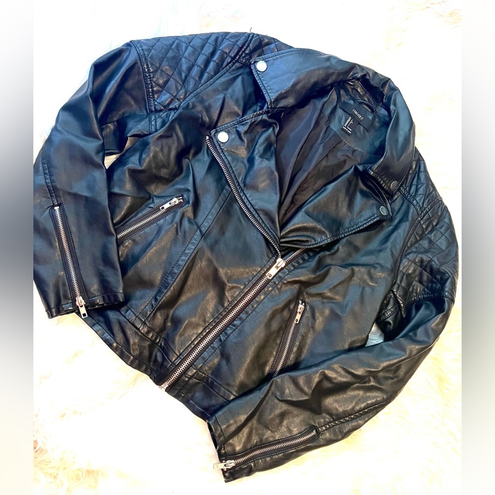 Forever 21 Vegan Leather Biker Jacket